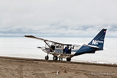 Unser Flieger am Strand, Lake Clark Nationalpark