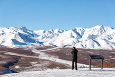 Chris am Polychrome Overlook, Denali Nationalpark, Alaska
