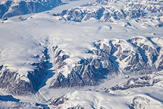 Berge, Gletscher und ewiges Eis von Grönland