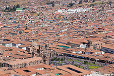 Unser Ziel, die Plaza de Armas von Cusco
