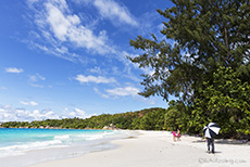 Anse Lazio, ein weiterer Traumstrand auf Praslin, Seychellen