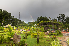 Regenbogen über La Digue Holliday Villas